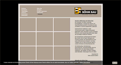 Desktop Screenshot of boehm-bau-gmbh.de