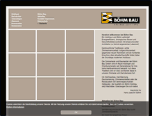 Tablet Screenshot of boehm-bau-gmbh.de